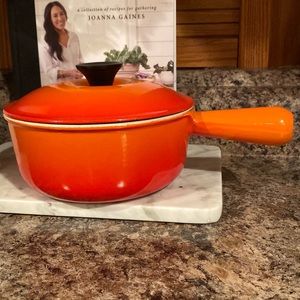 Le Creuset #18 Sauce Pan, Flame Orange